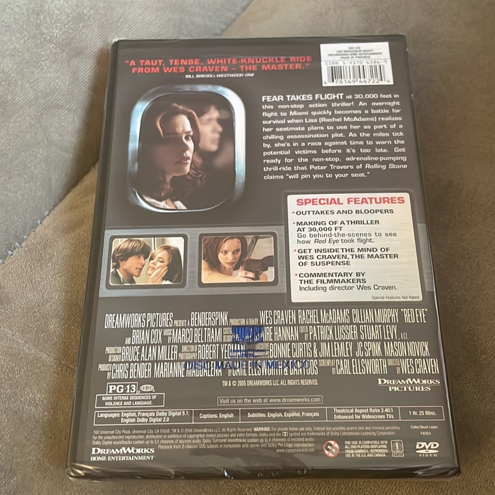 Red Eye DVD - Picture 2 of 3